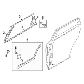 Kia OE - Rear Door - Exterior Trim