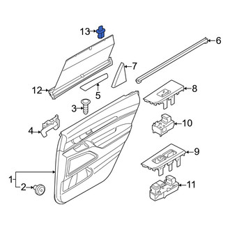 Kia OE - Door Glass Sunshade Clip