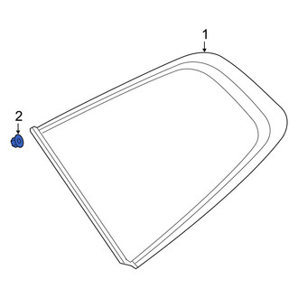 Kia OE - Quarter Panel Glass Nut