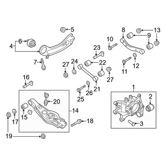 Kia OE - Rear Suspension - Suspension Components (EX / LX / S / SX AWD)