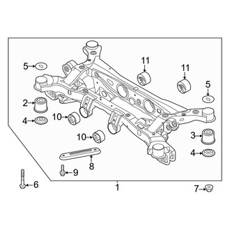 Kia OE - Rear Suspension - Suspension Mounting (EX / EX X-Line / LX / S / SX / SX Prestige / SX Prestige X-Line / SX Prestige X-Pro / SX X-Line / SX X-Pro AWD)