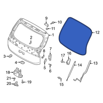 Kia OE - Rear Outer Hatch Seal