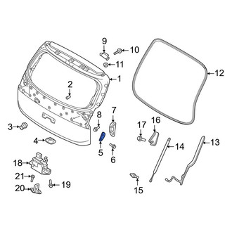 Kia OE - Rear Liftgate Stop Bumper