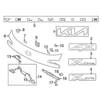 Kia OE - Lift Gate - Exterior Trim