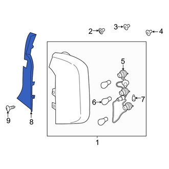 Kia OE - Rear Left Inner Tail Light Cover