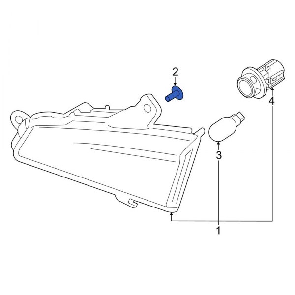 Back Up Light Assembly Screw