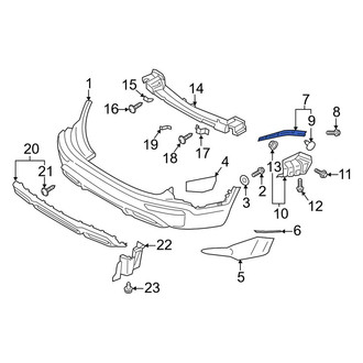 Kia OE - Rear Left Upper Bumper Cover Bracket