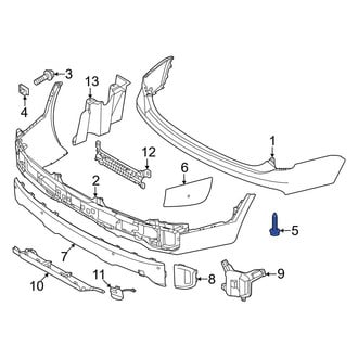 Kia OE - Front Upper Bumper Cover Screw