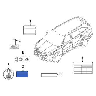 Kia OE - A/C System Information Label