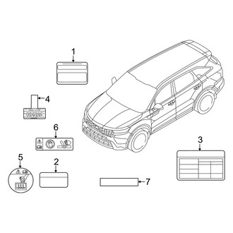 Kia OE - Information Labels - Labels