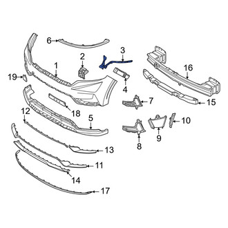 Kia OE - Front Left Bumper Cover Bracket