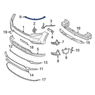 Kia OE - Front Left Upper Bumper Trim