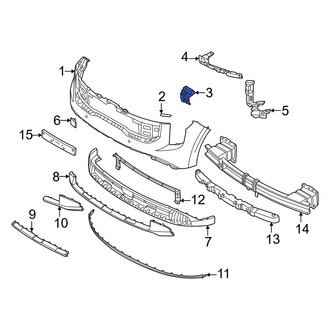 Kia OE - Center Right Bumper Cover Bracket