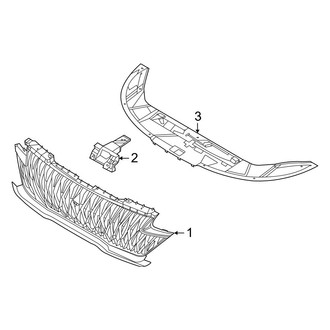 Kia OE - Front Bumper & Grille - Grille & Components