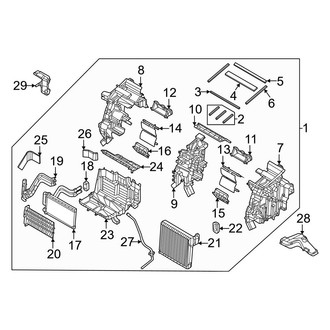 Kia OE - Front HVAC Unit Case Assembly