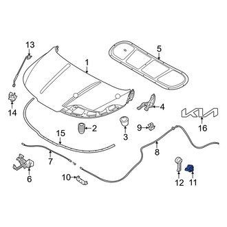 Kia OE - Hood Release Handle Bracket