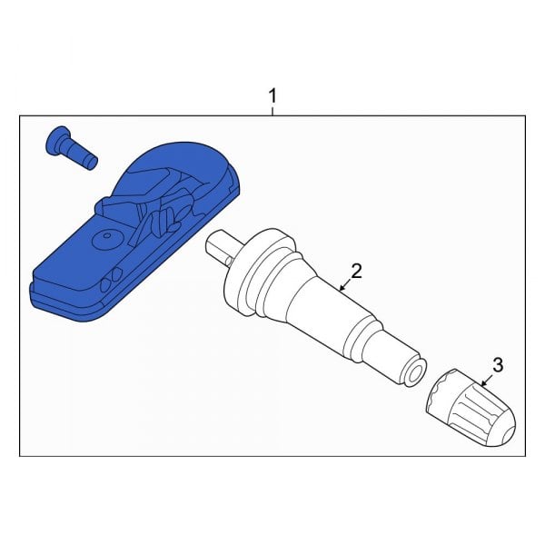 Kia OE 52940L1100 - Tire Pressure Monitoring System (TPMS) Sensor