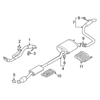Kia OE - Exhaust System - Exhaust Components (EX / LX / SX / SX Prestige)