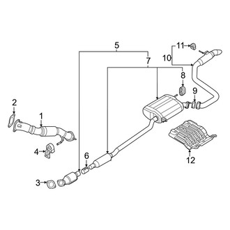 Kia OE - Exhaust System - Exhaust Components (1.6L)