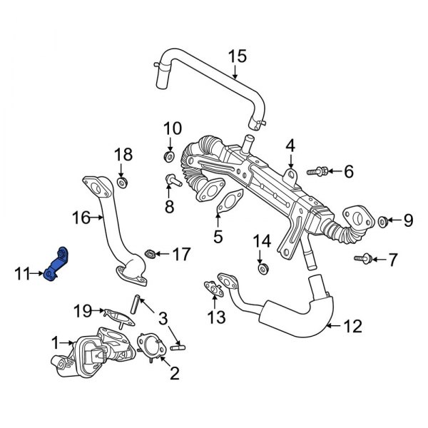 Exhaust Gas Recirculation (EGR) Cooler Bracket