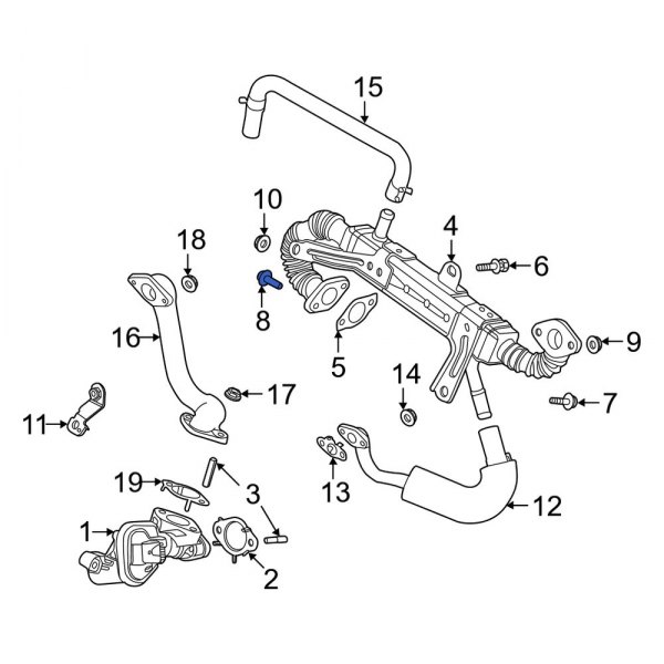 Exhaust Gas Recirculation (EGR) Cooler Bolt