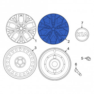 Kia Carnival OEM Wheels | Original Steel & Alloy Wheels — CARiD.com