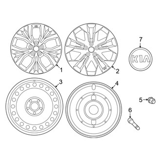 Kia OE - Wheels (EX / LX / SX / SX Prestige)