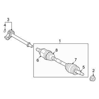 Kia OE - Front Suspension - Drive Axles (Hybrid EX / Hybrid LXS / Hybrid SX / Hybrid SX Prestige)