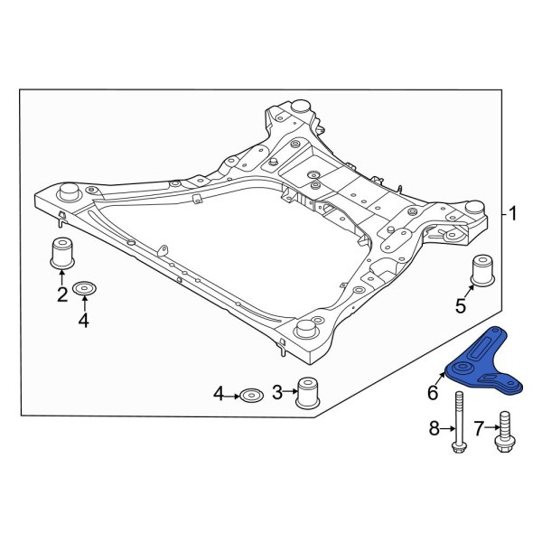 Suspension Subframe Reinforcement Bracket