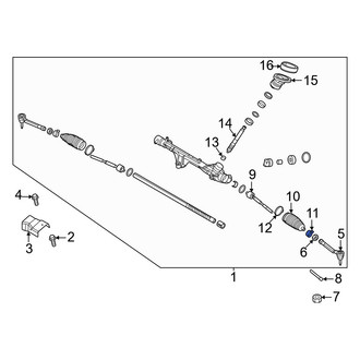 Kia OE - Rack and Pinion Bellows Clamp