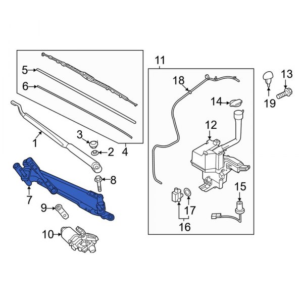 Windshield Wiper Linkage