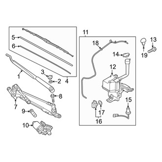 Kia OE - Windshield - Wiper & Washer Components