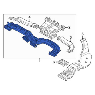 Kia OE - Front Left Lower Instrument Panel Air Duct