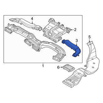 Kia OE - Front Right Upper Instrument Panel Air Duct