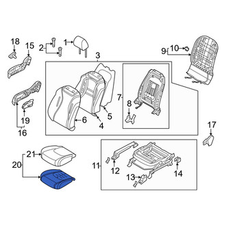 Kia OE - Front Right Seat Cushion Foam
