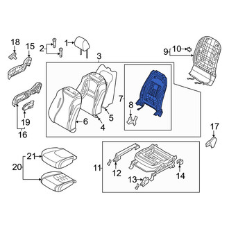 Kia OE - Front Right Seat Back Frame
