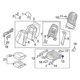 Kia OE - Front Right Rearward Seat Track Cover
