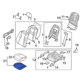 Kia OE - Front Right Seat Cushion Foam