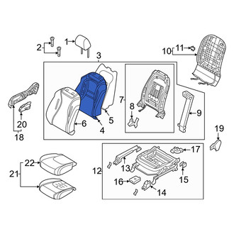 Kia OE - Front Right Seat Back Cushion