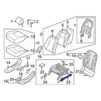 Kia OE - Center Right Outer Seat Track Cover