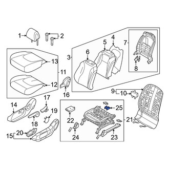 Kia OE - Front Left Rearward Seat Track Cover