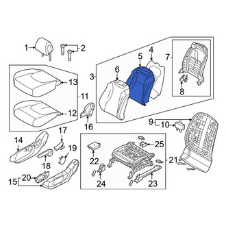 Kia OE - Front Left Seat Back Cushion