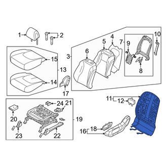 Kia OE - Front Left Seat Back Panel