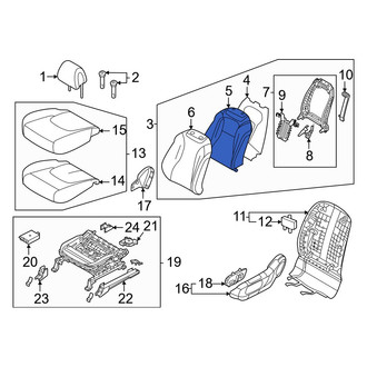 Kia OE - Front Left Seat Back Cushion
