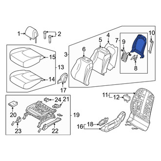 Kia OE - Front Left Seat Back Frame