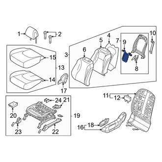 Kia OE - Front Left Seat Lumbar Support Cushion