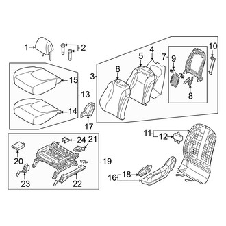 Kia OE - Seats & Tracks - Driver Seat Components (With Ventilated)