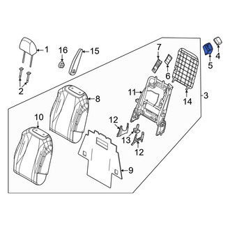 Kia OE - Center Right Seat Belt Guide
