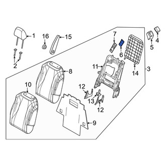 Kia OE - Center Right Seat Belt Guide