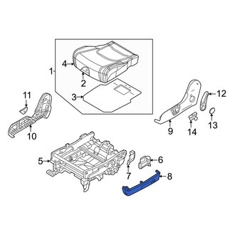 Kia OE - Center Left Outer Seat Track Cover